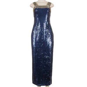 BLACK TIE OLEG CASSINI Sequin Gown